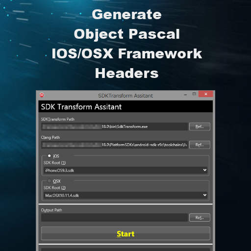 Delphi 10 Berlin Translate Objective C to Object Pascal Header Framework IOS OSX